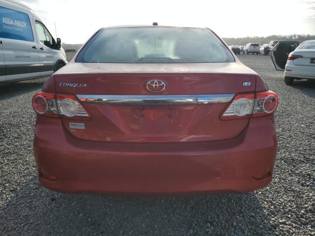 2T1BU4EEXBC606486 - 2011 TOYOTA COROLLA BASE RED photo 6