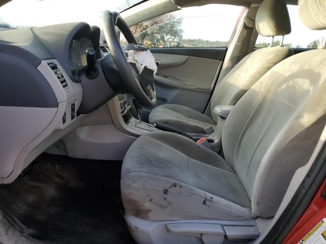 2T1BU4EEXBC606486 - 2011 TOYOTA COROLLA BASE RED photo 7