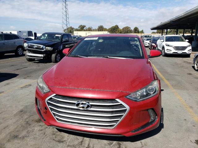 KMHD84LF2HU165243 - 2017 HYUNDAI ELANTRA SE RED photo 5