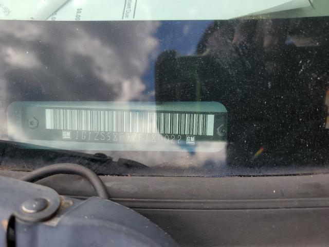 1G1ZS58F97F180022 - 2007 CHEVROLET MALIBU LS CHARCOAL photo 12