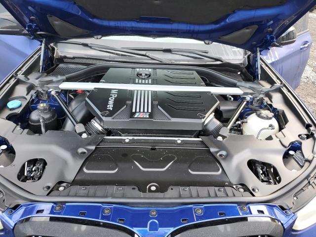 5YM13EC05N9K92419 - 2022 BMW X3 M BLUE photo 11