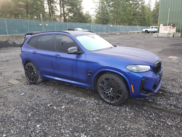 5YM13EC05N9K92419 - 2022 BMW X3 M BLUE photo 4