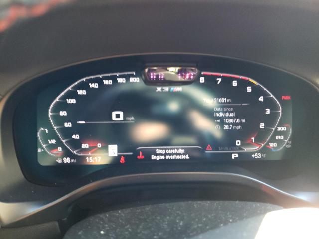 5YM13EC05N9K92419 - 2022 BMW X3 M BLUE photo 9