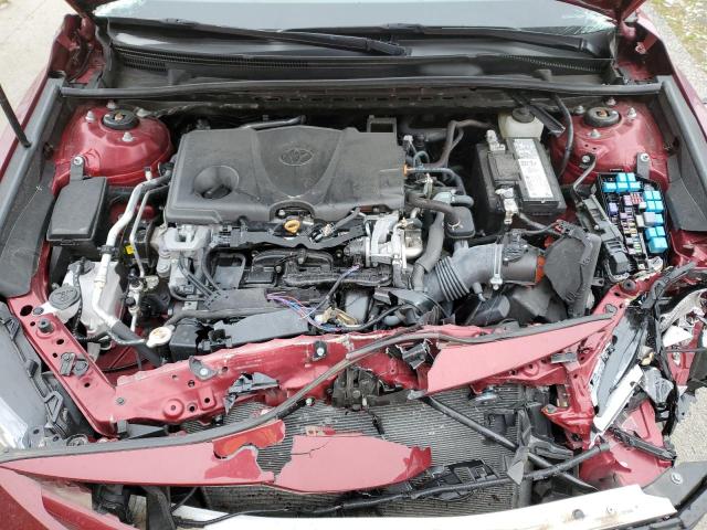 4T1F11BK6LU015087 - 2020 TOYOTA CAMRY XLE RED photo 11