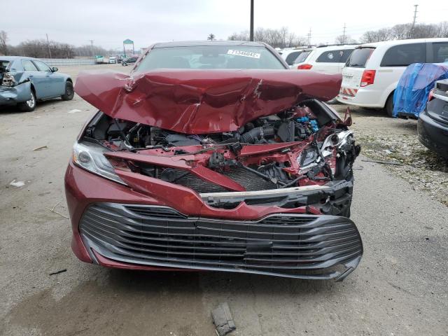 4T1F11BK6LU015087 - 2020 TOYOTA CAMRY XLE RED photo 5