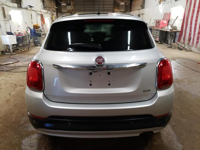 ZFBCFYDT7GP445354 - 2016 FIAT 500X LOUNGE SILVER photo 6