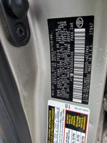 4T1BK1EB3DU032440 - 2013 TOYOTA AVALON BASE 米色 照片 13