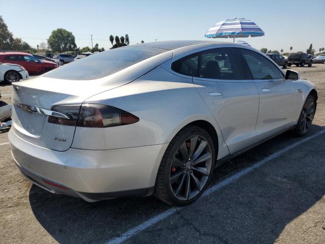 5YJSA1DPXDFP20769 - 2013 TESLA MODEL S SILVER photo 3