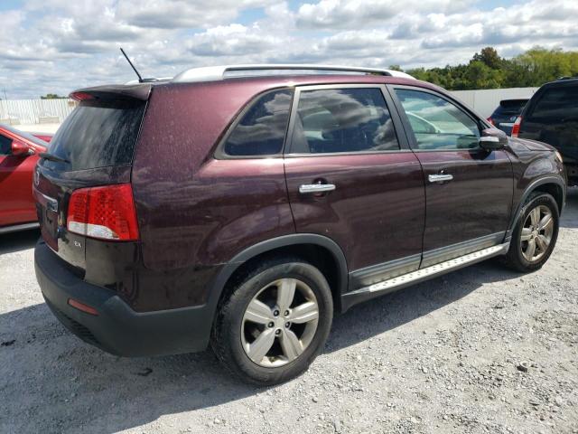 5XYKU3A68DG362708 - 2013 KIA SORENTO EX BURGUNDY photo 3