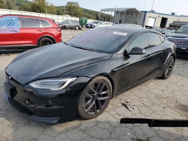 5YJSA1E51MF442437 - 2021 TESLA MODEL S BLACK photo 1