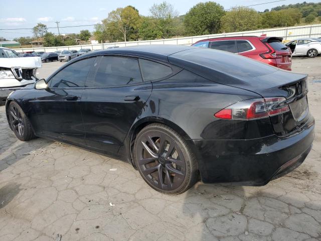 5YJSA1E51MF442437 - 2021 TESLA MODEL S BLACK photo 2