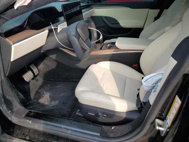 5YJSA1E51MF442437 - 2021 TESLA MODEL S BLACK photo 7