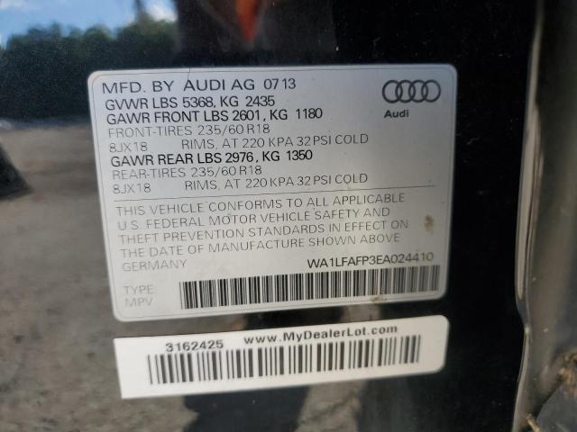 WA1LFAFP3EA024410 - 2014 AUDI Q5 PREMIUM PLUS BLACK photo 14