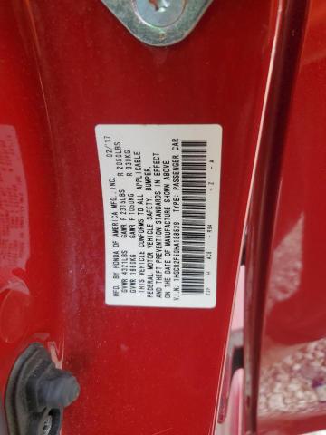 1HGCR2F50HA158539 - 2017 HONDA ACCORD SPORT RED photo 13