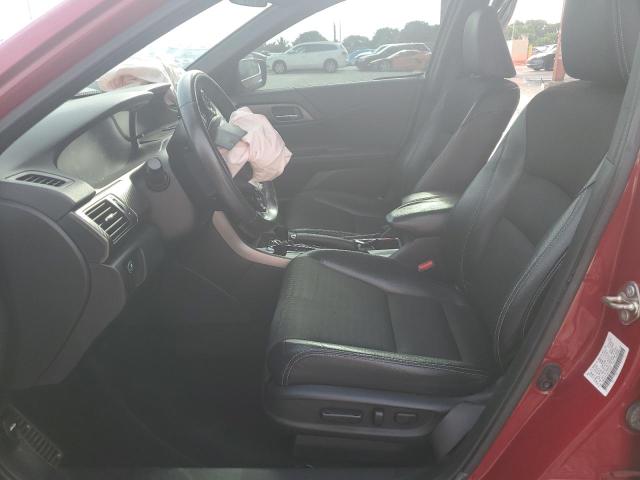 1HGCR2F50HA158539 - 2017 HONDA ACCORD SPORT RED photo 7