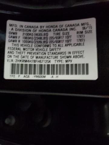 2HKRM4H78FH671254 - 2015 HONDA CR-V EXL BROWN photo 14