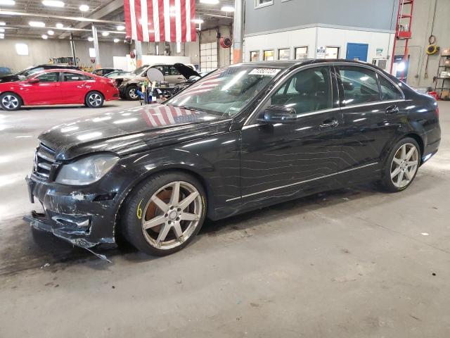 WDDGF8AB3EA926251 - 2014 MERCEDES-BENZ C 300 4MATIC BLACK photo 1