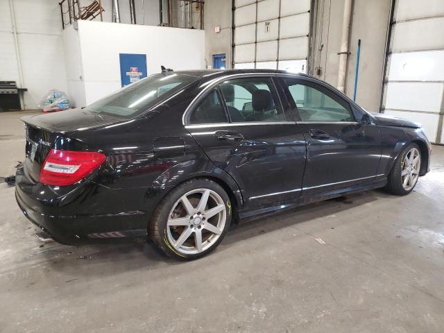 WDDGF8AB3EA926251 - 2014 MERCEDES-BENZ C 300 4MATIC BLACK photo 3