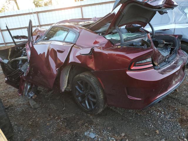 2C3CDXHG5NH106298 - 2022 DODGE CHARGER GT BURGUNDY photo 2