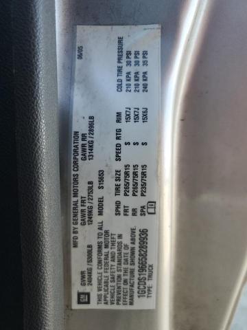 1GCDS196658289936 - 2005 CHEVROLET COLORADO 银色 照片 12