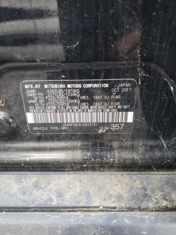 JA4AP3AU5JZ022151 - 2018 MITSUBISHI OUTLANDER ES BLACK photo 13