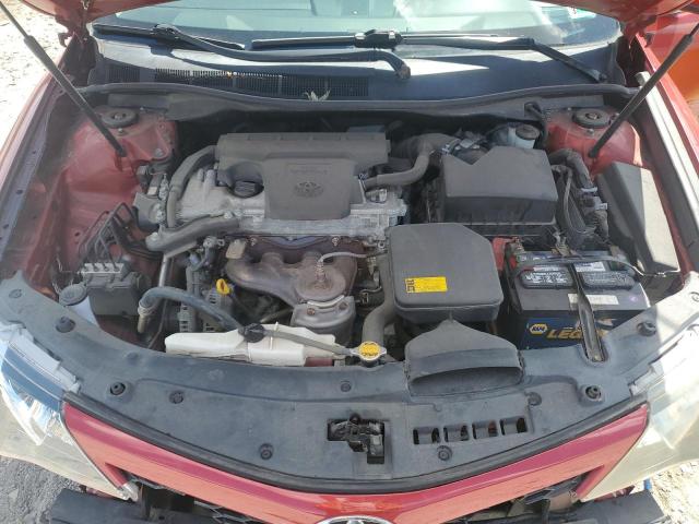 4T1BF1FK8CU596473 - 2012 TOYOTA CAMRY BASE წითელი ფოტო 11