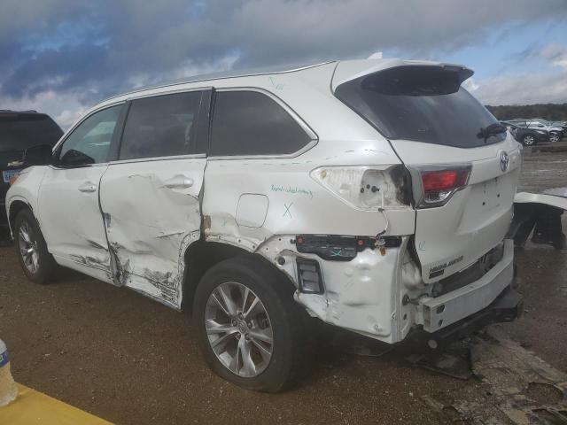 5TDJKRFH6ES066363 - 2014 TOYOTA HIGHLANDER XLE WHITE photo 2