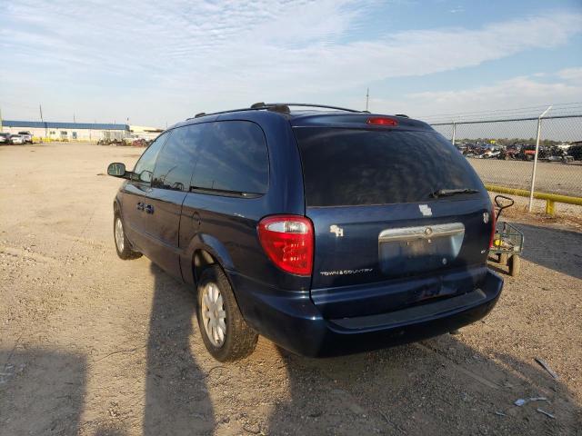 2C8GP74L52R777594 - 2002 CHRYSLER TOWN & CNT EX BLUE photo 3