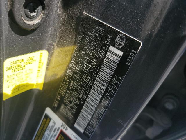 4T1BF3EK7BU766463 - 2011 TOYOTA CAMRY BASE GRAY photo 12