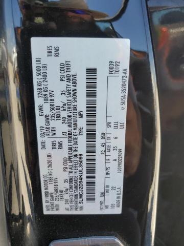 5LMCJ2D94KUL35099 - 2019 LINCOLN MKC SELECT 黑色 照片 12