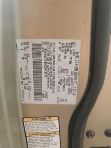 1FMDU73E92ZA18769 - 2002 FORD EXPLORER XLT GOLD photo 13