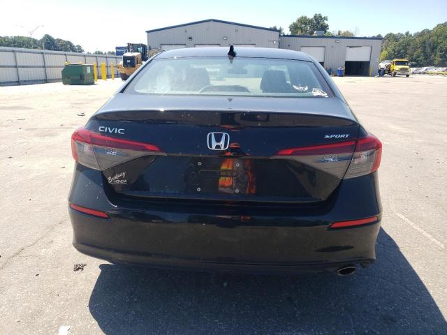 2HGFE2F53NH595201 - 2022 HONDA CIVIC SPORT BLACK photo 6