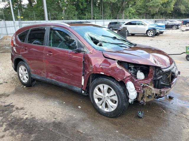 5J6RM3H70DL006880 - 2013 HONDA CR-V EXL BURGUNDY photo 4