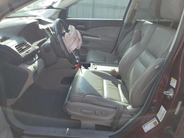 5J6RM3H70DL006880 - 2013 HONDA CR-V EXL BURGUNDY photo 7