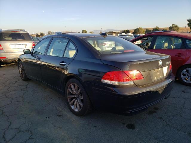 WBAHN83587DT74527 - 2007 BMW 7 SERIES BLACK photo 2