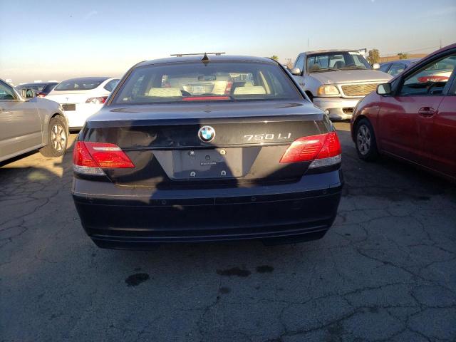 WBAHN83587DT74527 - 2007 BMW 7 SERIES BLACK photo 6