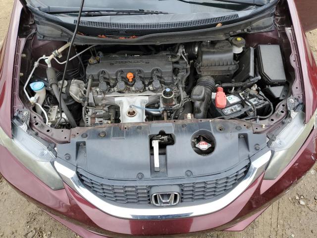 2HGFB2F50DH560025 - 2013 HONDA CIVIC LX MAROON photo 11