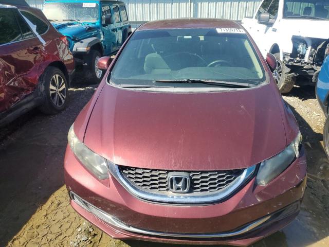 2HGFB2F50DH560025 - 2013 HONDA CIVIC LX MAROON photo 5