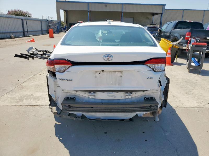 5YFEPMAE7MP203644 - 2021 TOYOTA COROLLA LE WHITE photo 6