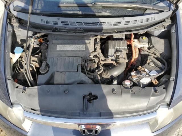 JHMFA36296S019272 - 2006 HONDA CIVIC HYBRID BLUE photo 11