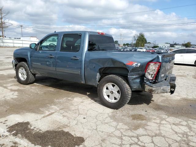 3GCPKSE7XDG232844 - 2013 CHEVROLET SILVERADO K1500 LT BLUE photo 2