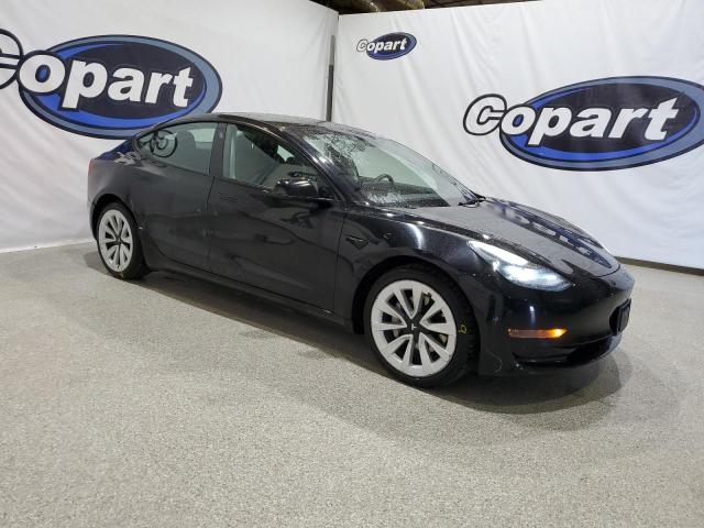 5YJ3E1EA7NF289697 - 2022 TESLA MODEL 3 BLACK photo 4