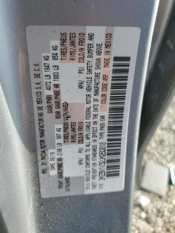 3MZBN1V32JM260818 - 2018 MAZDA 3 TOURING SILVER photo 12