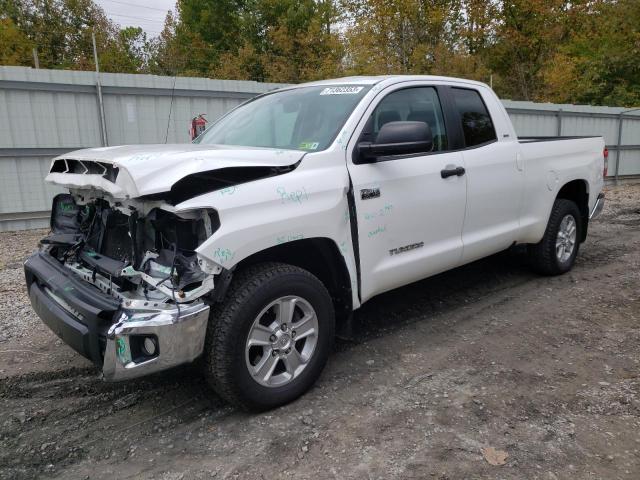 5TFUY5F16EX407777 - 2014 TOYOTA TUNDRA DOUBLE CAB SR/SR5 WHITE photo 1
