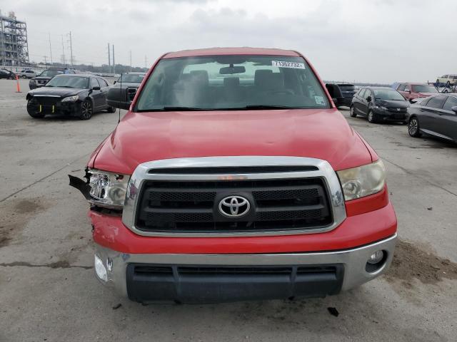 5TFRM5F10AX016913 - 2010 TOYOTA TUNDRA DOUBLE CAB SR5 RED photo 5