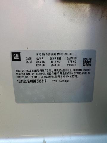 1G11C5SA0DF335317 - 2013 CHEVROLET MALIBU 1LT Қоңыр фото 12