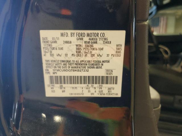 1FMCU9DG7BKB27232 - 2011 FORD ESCAPE XLT Қара фото 13