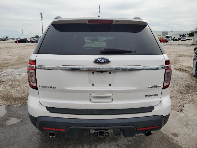 1FM5K7F84DGC23589 - 2013 FORD EXPLORER LIMITED WHITE photo 6