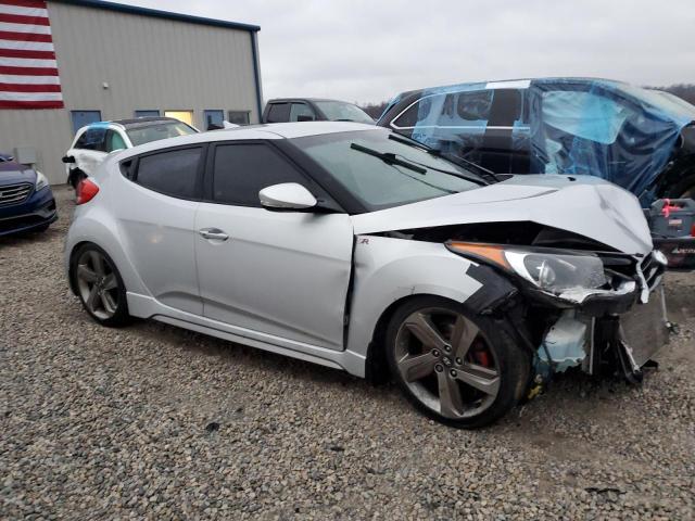 KMHTC6AE8DU178198 - 2013 HYUNDAI VELOSTER TURBO SILVER photo 4