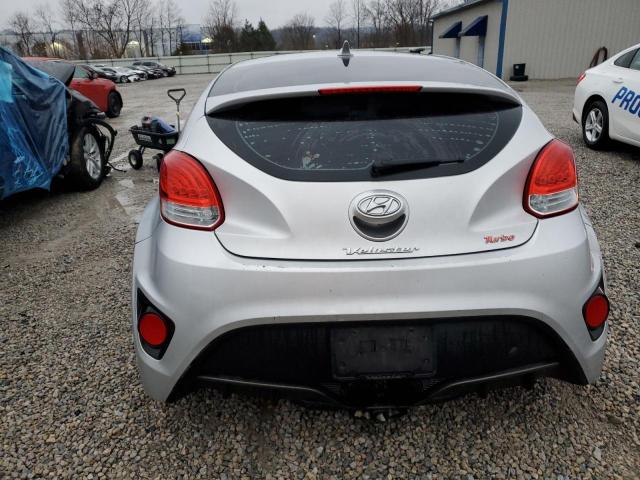 KMHTC6AE8DU178198 - 2013 HYUNDAI VELOSTER TURBO SILVER photo 6